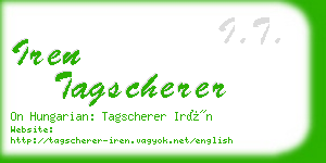 iren tagscherer business card